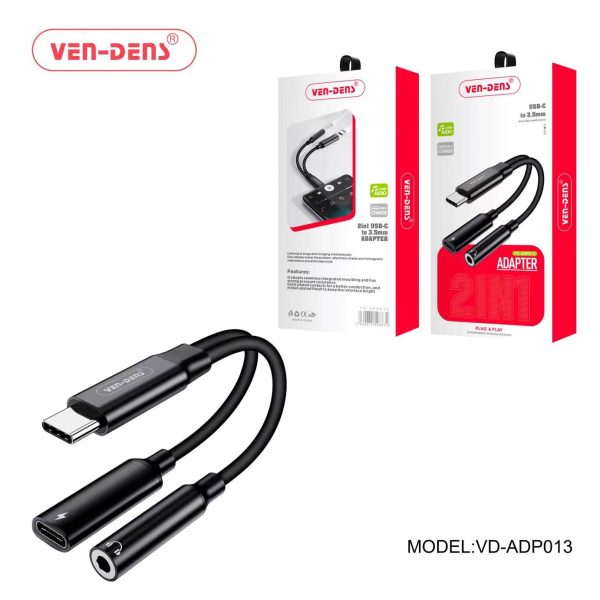 Ven-Dens 2in1 USB-C to 3.5mm Adapter